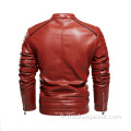 Veste en cuir de moto cool pour hommes sur mesure